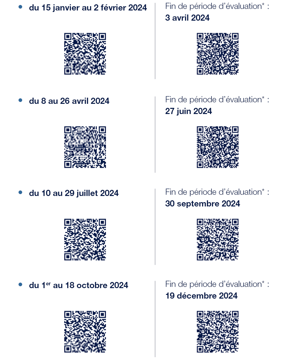 Dates clés du calendrier de dépôt ANSM